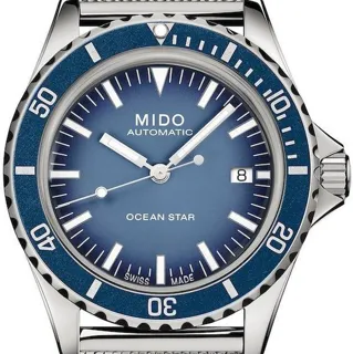 Mido Ocean Star M026.807.11.041.01 40.5mm Stainless steel Blue