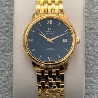 Omega De Ville 424.50.37.20.03.001 37mm Yellow gold Blue