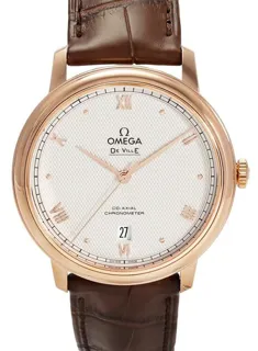 Omega De Ville 424.53.40.20.99.001 39.5mm Rose gold Silver