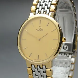 Omega De Ville NEW BATT 24mm Yellow gold Golden