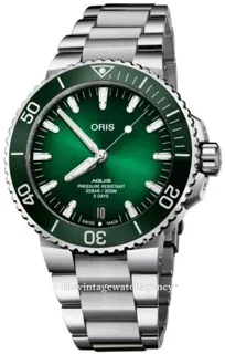 Oris Aquis 01 400 7763 4157 07 8 24 09PEB 43.5mm Stainless steel Green