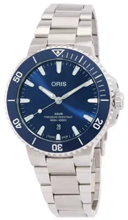 Oris Aquis Date 01 733 7789 4135-07 8 23 04PEB Stainless steel Blue