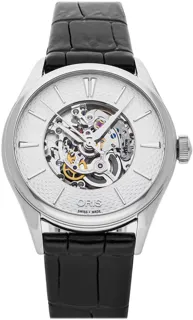 Oris Artelier Skeleton 01 560 7724 4051-07 5 17 64FC 33mm Stainless steel Silver