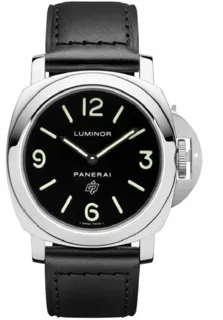 Panerai Luminor Base Logo PAM 01000 44mm Stainless steel Black