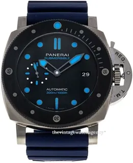 Panerai Luminor PAM 00799 brushed/polished titanium Black