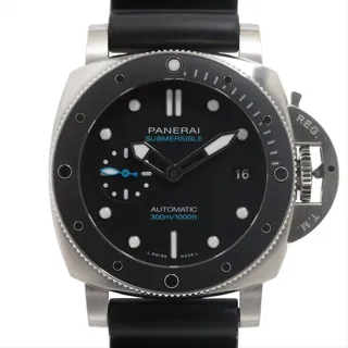 Panerai Submersible PAM02683 42mm Stainless steel Black