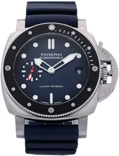 Panerai Submersible PAM01565 42mm Stainless steel blue