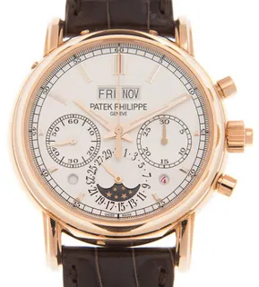 Patek Philippe Perpetual Calendar Split-Seconds Chronograph 5204R-001 Rose gold Silver