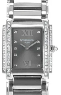 Patek Philippe Twenty~4 4910/20G 30mm 18k white gold Silver