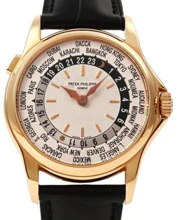 Patek Philippe World Time 5110R-001 37mm Rose gold Silver