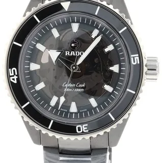 Rado Captain Cook R32127152 43mm Ceramic and Titanium and Stainless steel and PVD Black