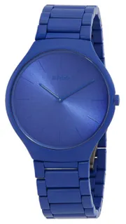 Rado True Round Thinline Les Couleurs Le Corbusier Spectacular ultramarine 4320K R27092622 Ceramic and Titanium Blue