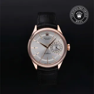 Rolex Cellini 50515 39mm Rose gold Silver