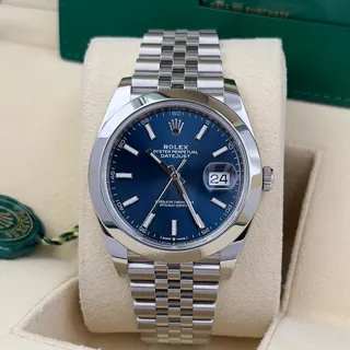 Rolex Datejust 126300-0002 Stainless steel Blue