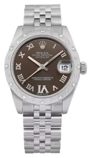 Rolex Datejust 178344BRDJ Stainless steel Brown