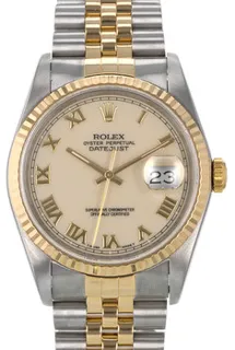 Rolex Datejust 36 16233CRJ Stainless steel Champagne