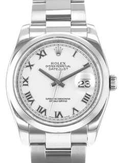 Rolex Datejust 36 116200 WRO Stainless steel White