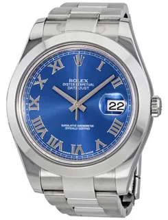 Rolex Datejust II 116300BLRO Stainless steel Blue