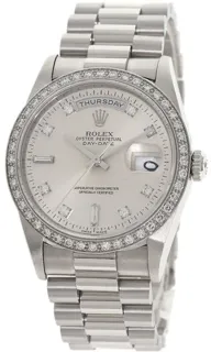 Rolex Day-Date 36 18346A (DAY-DATE  (UP TO 2000)) 36mm Platinum Silver