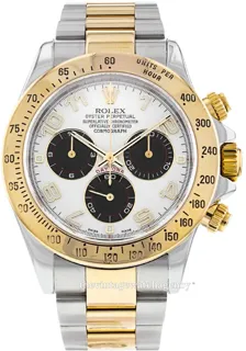 Rolex Daytona 116523/7 40mm Polished steel$18 carat yellow gold White