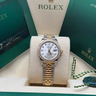 Rolex Lady-Datejust 279383 Yellow gold and Stainless steel Silver