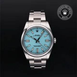 Rolex Oyster Perpetual 124300-0006 41mm Stainless steel Turquoise