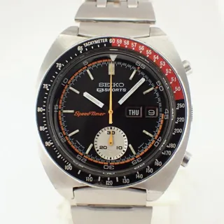 Seiko 5 Sports 5    "COKE " 1971 REF. 6139-6032 41mm Stainless steel Black