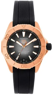 TAG Heuer Aquaracer 40mm 18ct 5N solid rose gold$grade 2 titanium Gray