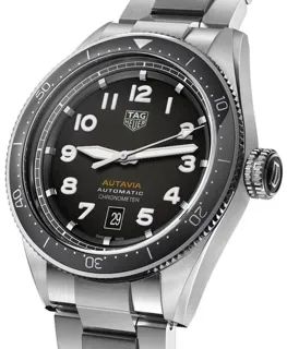 TAG Heuer Autavia WBE5114.EB0173 42mm Stainless steel Black