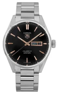 TAG Heuer Carrera Calibre 5 war201c.ba0723 Stainless steel Black