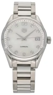 TAG Heuer Carrera Lady WBK1318 36mm Stainless steel White