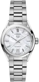 TAG Heuer Carrera 29mm Stainless steel White