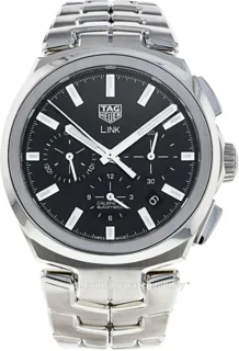 TAG Heuer Link CBC2110.BA0603 41mm Brushed/polished steel Black