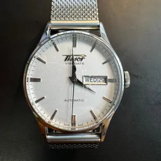 Tissot Heritage Visodate T019.430 B 40mm Stainless steel White