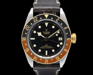 Tudor Black Bay GMT 79833MN 41mm Yellow gold and Stainless steel Black