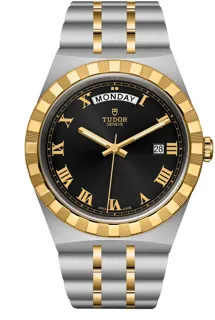 Tudor Royal M124447 41mm Yellow gold and Stainless steel Black