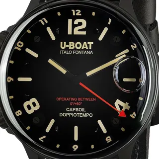 U-Boat Capsoil 9671 55mm Stainless steel Black