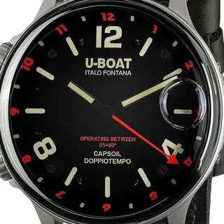 U-Boat Capsoil 9674 55mm Stainless steel Black