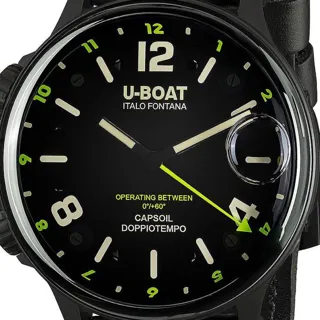 U-Boat Capsoil 9675 55mm Stainless steel Black