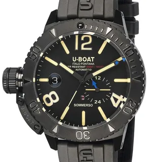 U-Boat Dive Watch 9015 46mm Stainless steel Black