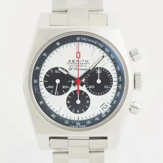 Zenith El Primero Chronomaster 03.A384.400/21.M384 37mm Stainless steel White