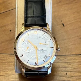 Zenith Elite Power Reserve 18.1125.685 37mm Rose gold White