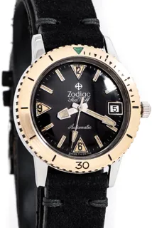 Zodiac Sea Wolf 722-946B 35mm Stainless steel Glossy Black$Slight Dark Brown Hue