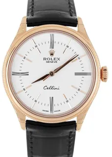 Rolex Cellini 50505 39mm Rose gold White