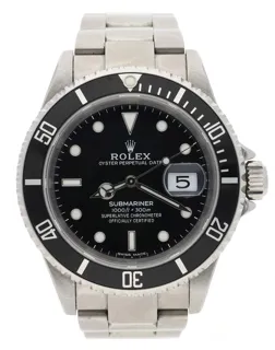 Rolex Submariner 16610 40mm Stainless steel Black