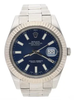 Rolex Datejust II 116334 Stainless steel Blue