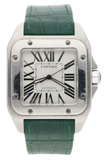 Cartier Santos 100 2656 38mm Stainless steel Silver