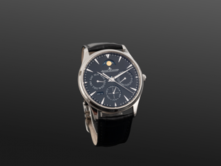 Jaeger-LeCoultre Master Ultra Thin Perpetual 176.8.21.S Stainless steel Black