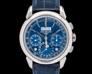 Patek Philippe Perpetual Calendar Chronograph 5270G-019 41mm White gold Blue