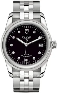 Tudor Glamour Date M55000-0008 36mm Stainless steel Black